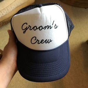 Grooms crew trucker hat